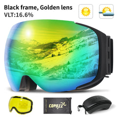 Magnetic Ski Goggles Quick Change Lens UV400 Anti Fog