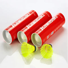 Nylon Badminton Shuttlecock Set N350 Durable Training Birdies Medium Speed