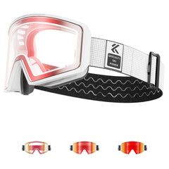 Photochromic Ski Goggles Magnetic Anti Fog UV400 Snow Eyewear