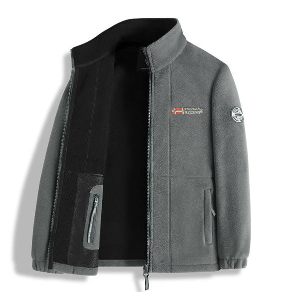 Men Winter Jacket Thick Polar Fleece Warm Outdoor Fashion