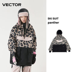 Waterproof Ski Wear Hooded Sweater Reflective Warm Winter Suit