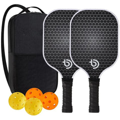 Graphite Carbon Fiber Pickleball Paddle Set Lightweight USAPA Approved