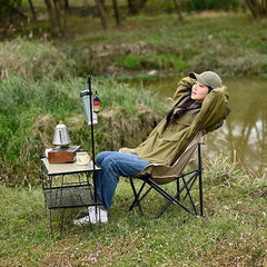 Portable Folding Moon Chair Camping Picnic Fishing Stool Lightweight
