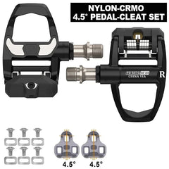 Road Bike Clipless Pedals Ultralight Carbon Nylon Self Locking