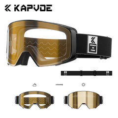 Photochromic Ski Goggles Magnetic Anti Fog UV400 Snow Eyewear