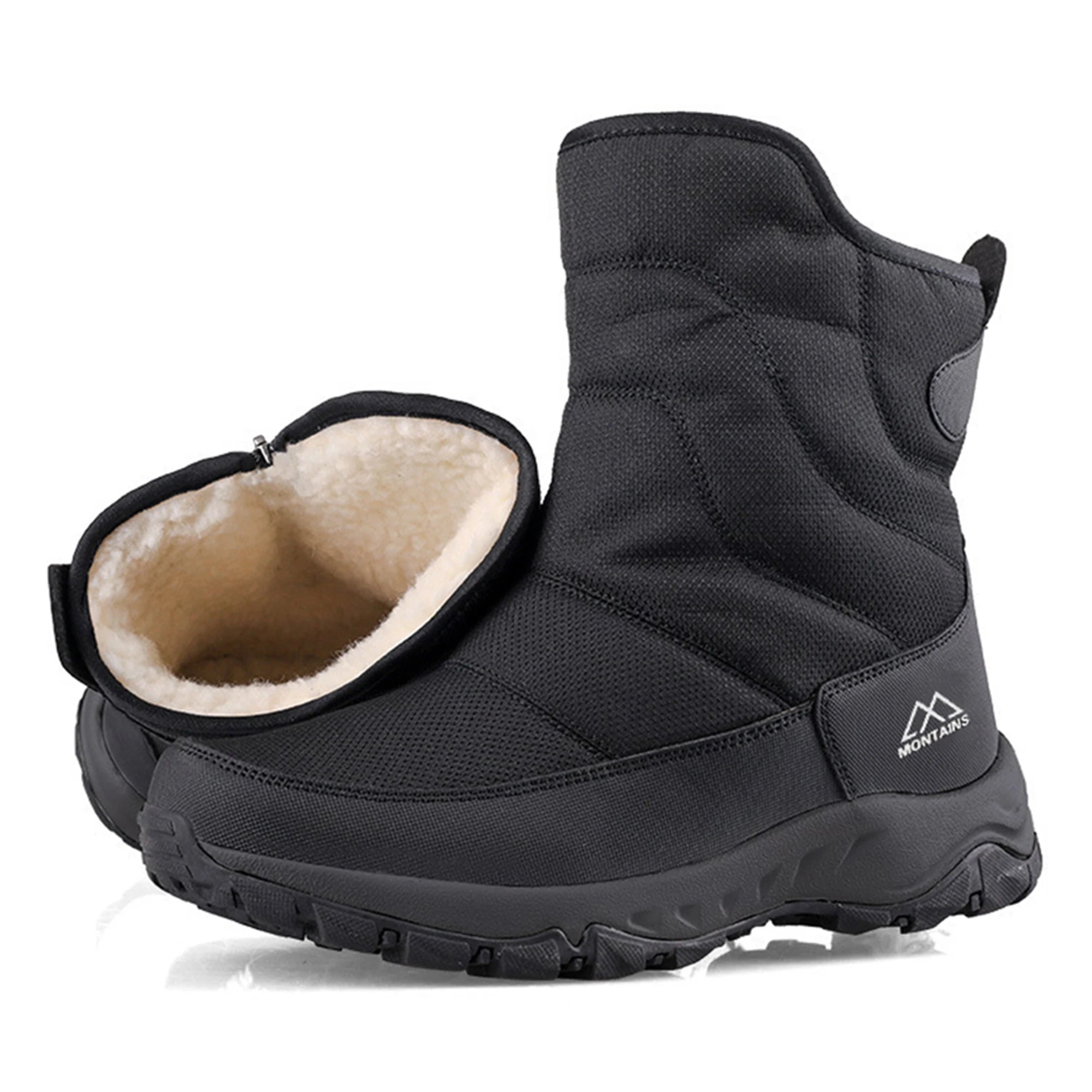 Men Winter Snow Boots Waterproof Insulated Warm Outdoor Comfort