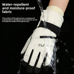 Winter Cycling Gloves Waterproof Touchscreen Thermal Non Slip Ski