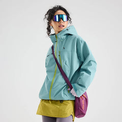 Unisex Hiking Jacket Waterproof Hooded Windbreaker Outdoor Camping Coat