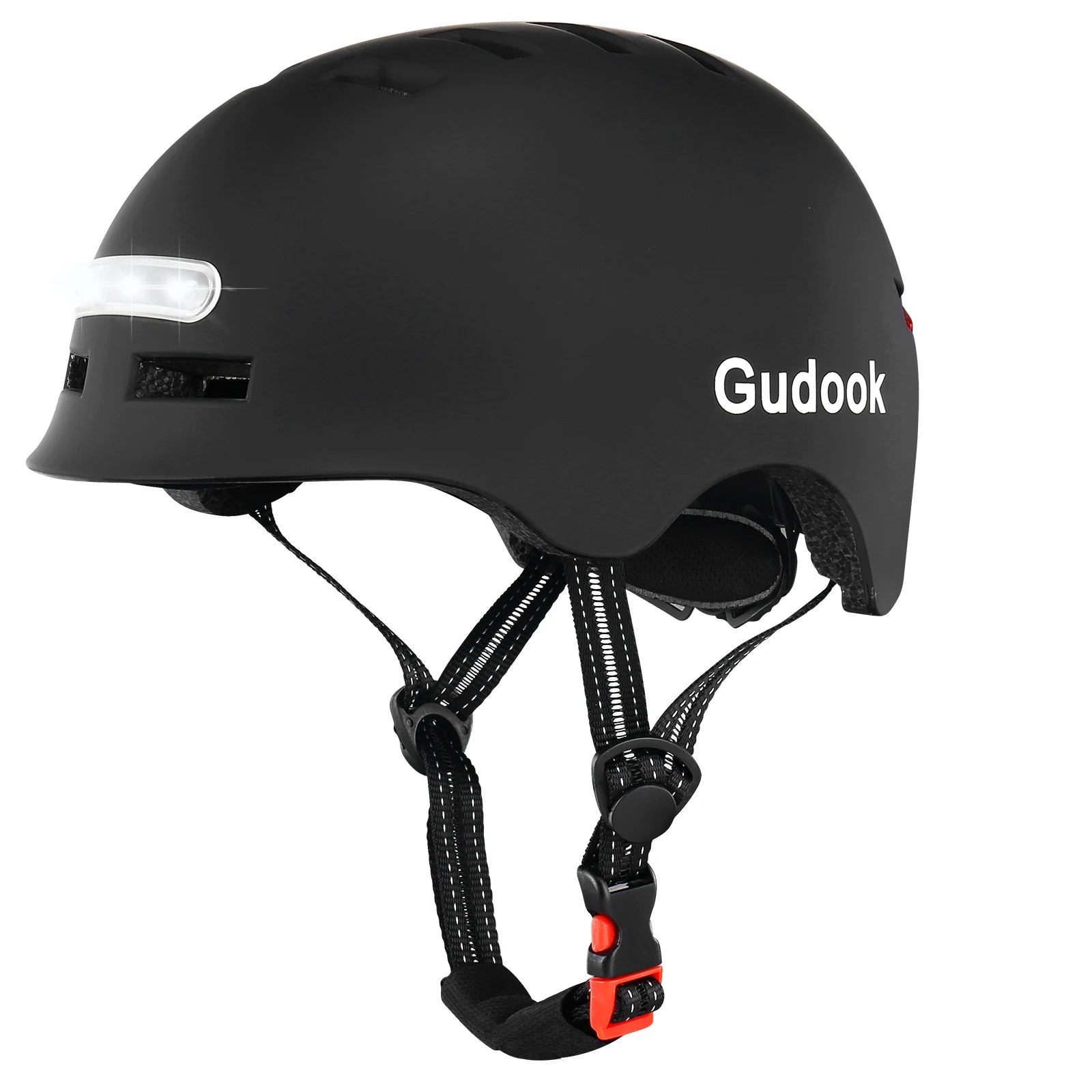 Adult Bike Helmet LED Lights Front Back Cycling Scooter Skating