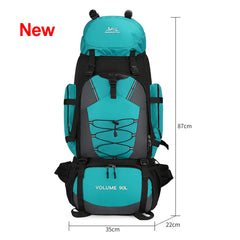 90L Waterproof Hiking Backpack Large Capacity Trekking Camping Travel