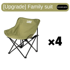 Portable Folding Moon Chair Camping Picnic Fishing Stool Lightweight