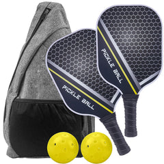 Graphite Carbon Fiber Pickleball Paddle Set Lightweight USAPA Approved