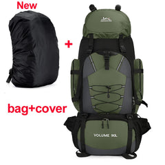 90L Waterproof Hiking Backpack Large Capacity Trekking Camping Travel