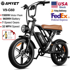 V9 G60 Electric Bike 1000W 48V 20Ah Mountain Ebike