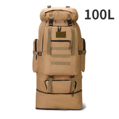 80L 100L Mountaineering Backpack Tactical Large Hiking Camping Travel