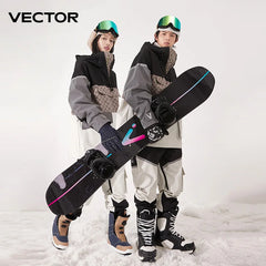 Waterproof Ski Wear Hooded Sweater Reflective Warm Winter Suit