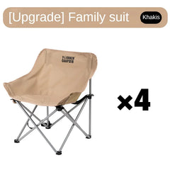 Portable Folding Moon Chair Camping Picnic Fishing Stool Lightweight