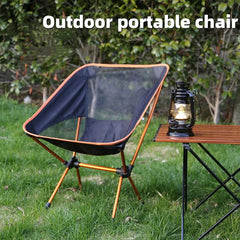 Outdoor Moon Chair Folding Portable Aluminum Camping Leisure Chair