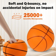 Silent Foam Basketball Indoor Training Ball High Bounce Noiseless Sizes