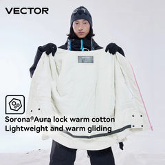 Waterproof Cotton Ski Jacket Warm Snowboard Outdoor Men Women