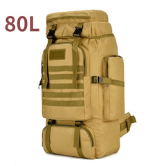 80L 100L Mountaineering Backpack Tactical Large Hiking Camping Travel