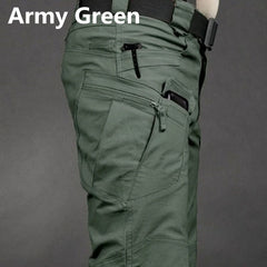 Men Tactical Cargo Pants Waterproof Multi Pocket Outdoor Plus Size
