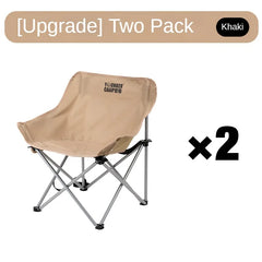Portable Folding Moon Chair Camping Picnic Fishing Stool Lightweight
