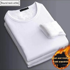Men Winter Thermal Shirt Velvet Thick Long Sleeve Warm