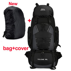 90L Waterproof Hiking Backpack Large Capacity Trekking Camping Travel