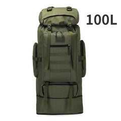80L 100L Mountaineering Backpack Tactical Large Hiking Camping Travel