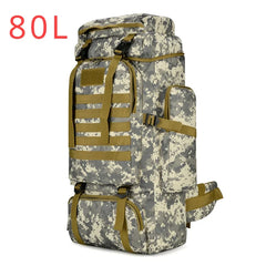 80L 100L Mountaineering Backpack Tactical Large Hiking Camping Travel