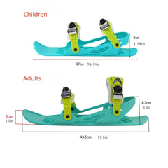 Mini Skis Snowblades Portable Short Skiboards Winter Outdoor Gear