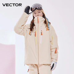 Waterproof Cotton Ski Jacket Warm Snowboard Outdoor Men Women