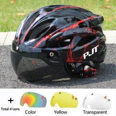 Ultra Light Cycling Helmet Magnetic Goggles MTB Road Bike