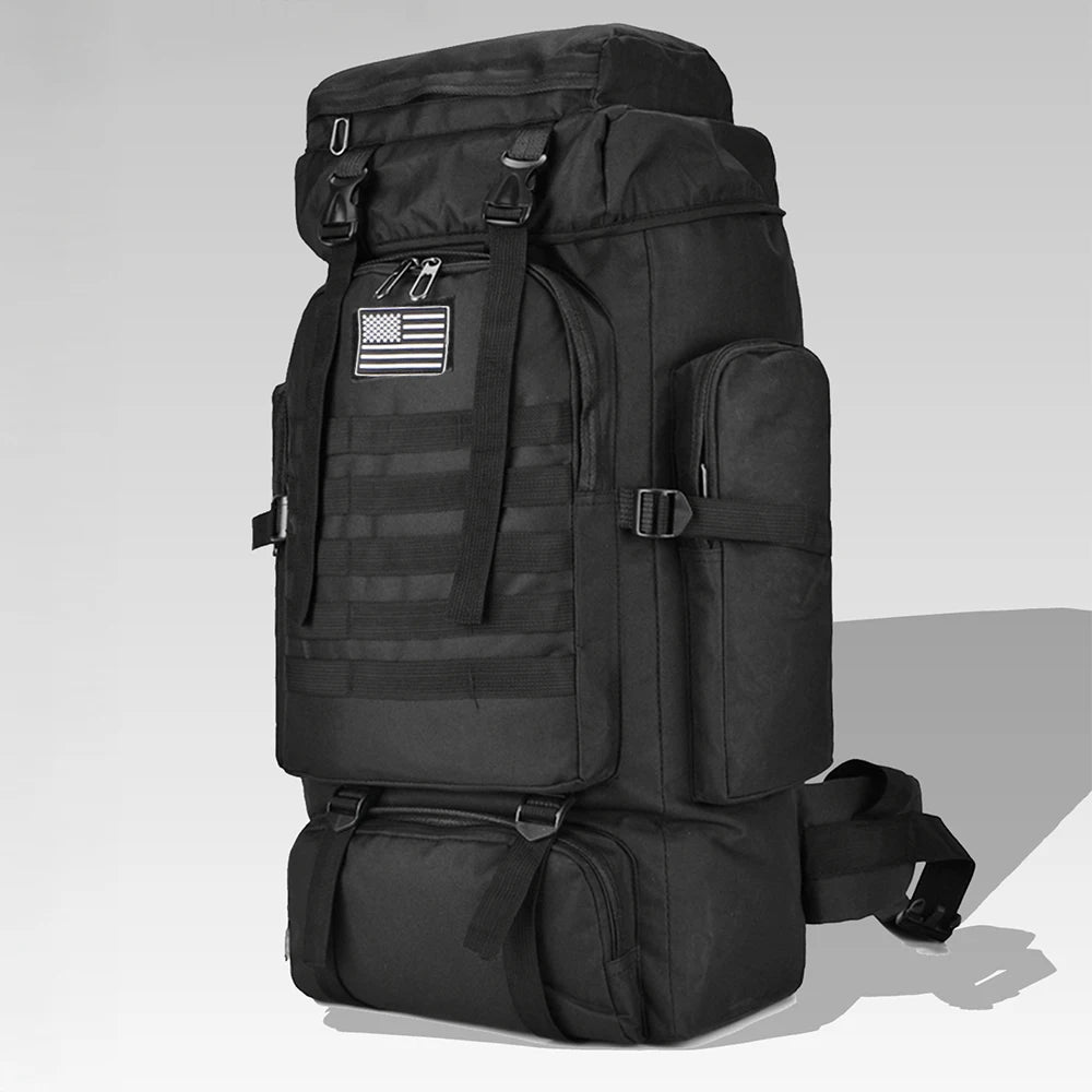 80L 100L Mountaineering Backpack Tactical Large Hiking Camping Travel