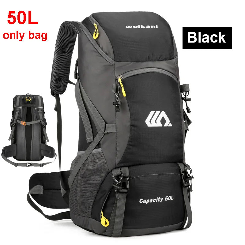 50L Travel Backpack Waterproof Hiking Camping Mountaineering Large Capacity
