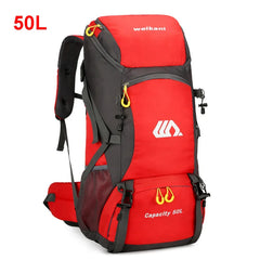 50L Travel Backpack Waterproof Hiking Camping Mountaineering Large Capacity