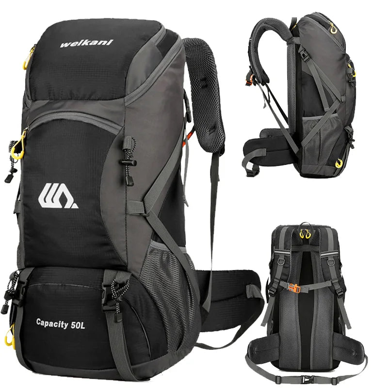 50L Travel Backpack Waterproof Hiking Camping Mountaineering Large Capacity