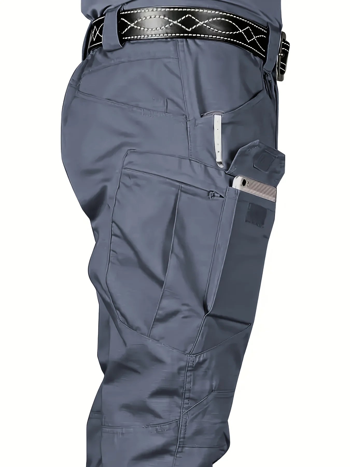 Men Tactical Cargo Pants Waterproof Multi Pocket Outdoor Plus Size