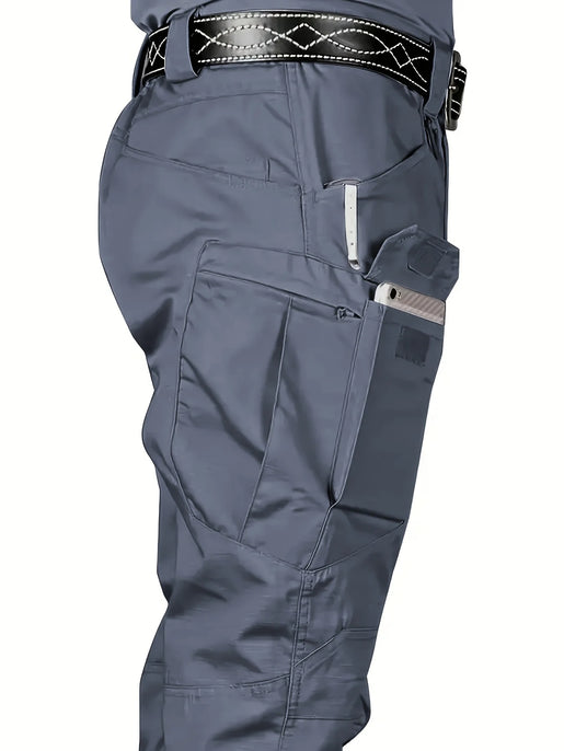 Men Tactical Cargo Pants Waterproof Multi Pocket Outdoor Plus Size