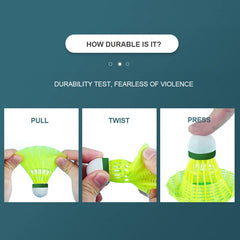Nylon Badminton Shuttlecock Set N350 Durable Training Birdies Medium Speed