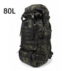 80L 100L Mountaineering Backpack Tactical Large Hiking Camping Travel