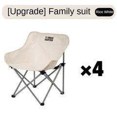 Portable Folding Moon Chair Camping Picnic Fishing Stool Lightweight
