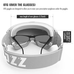 Magnetic Ski Goggles Quick Change Lens UV400 Anti Fog