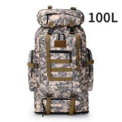 80L 100L Mountaineering Backpack Tactical Large Hiking Camping Travel