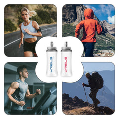 Collapsible Soft Flask Water Bottle BPA Free Running Hiking