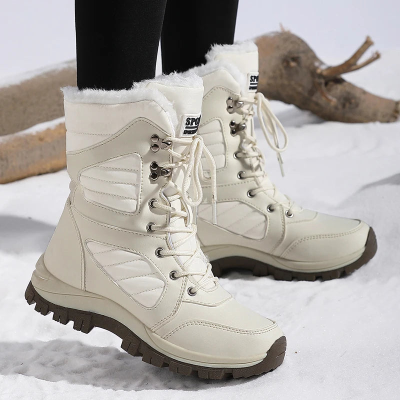 Women Winter Snow Boots Waterproof Warm High Top Outdoor
