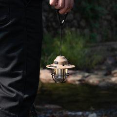 Portable Retro Camping Lantern Waterproof Dimmable Hanging Tent Light