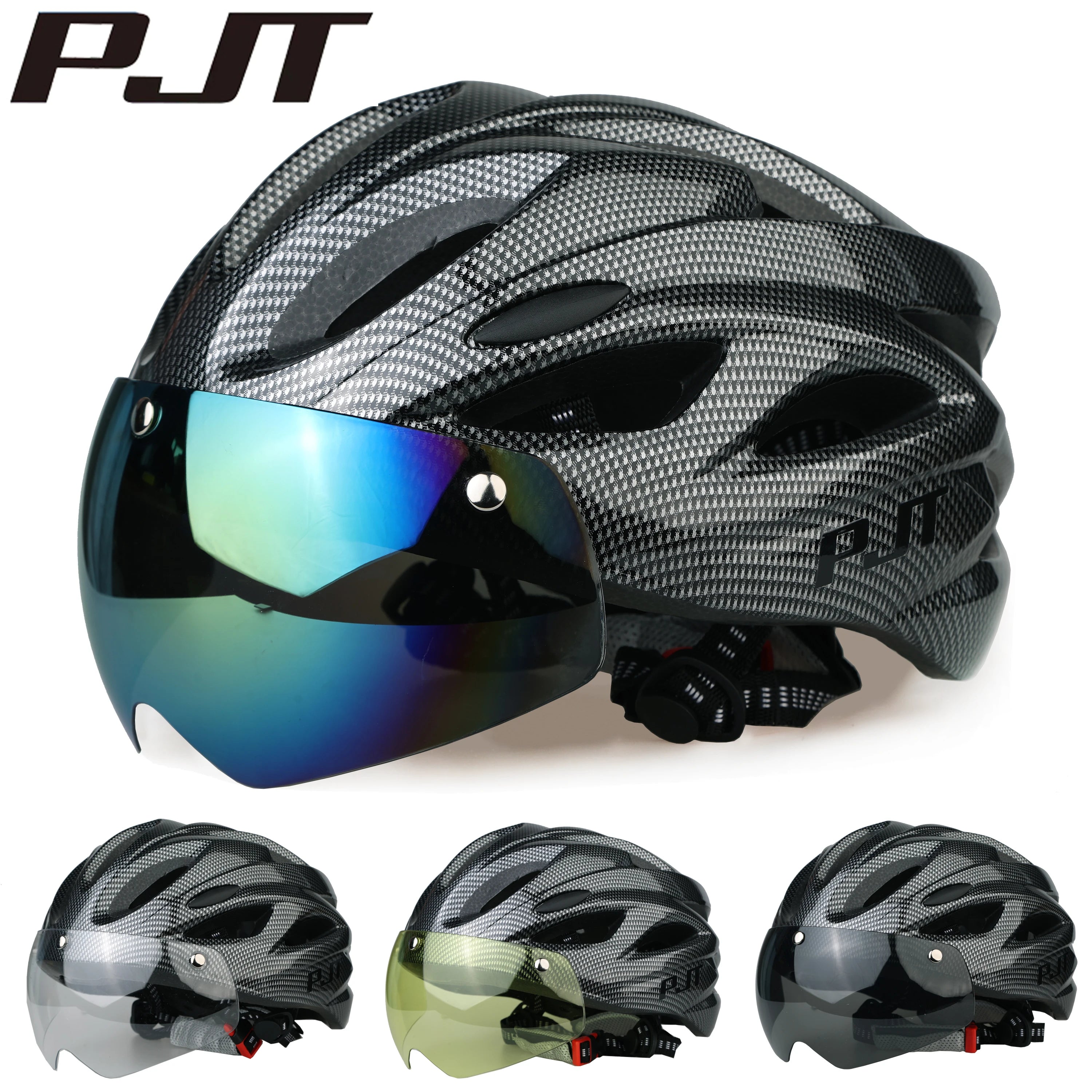 Ultra Light Cycling Helmet Magnetic Goggles MTB Road Bike