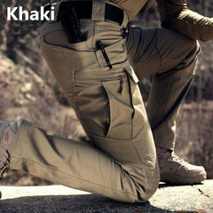 Men Tactical Cargo Pants Waterproof Multi Pocket Outdoor Plus Size